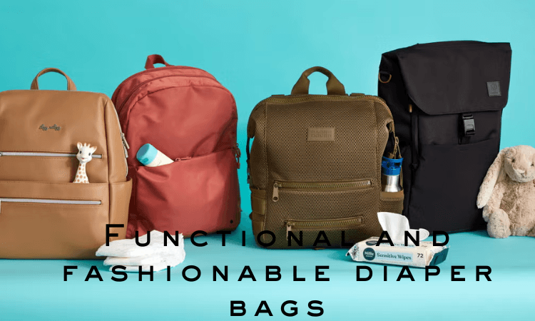 Functional and fashionable diaper bags-image