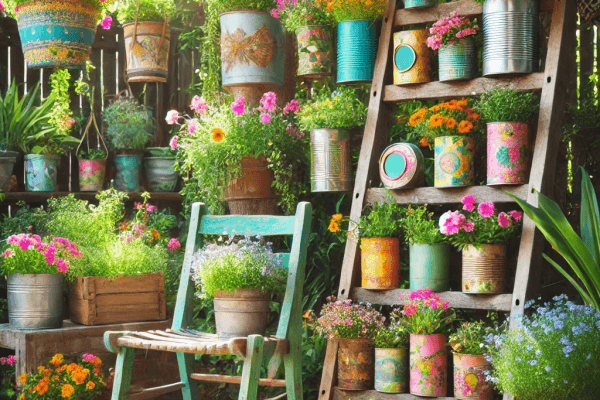 How to Repurpose Old Items Into Garden Decor