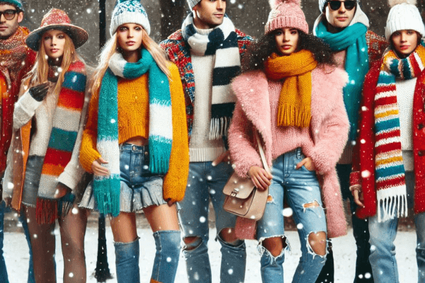 How to Wear Bright Colors in Winter